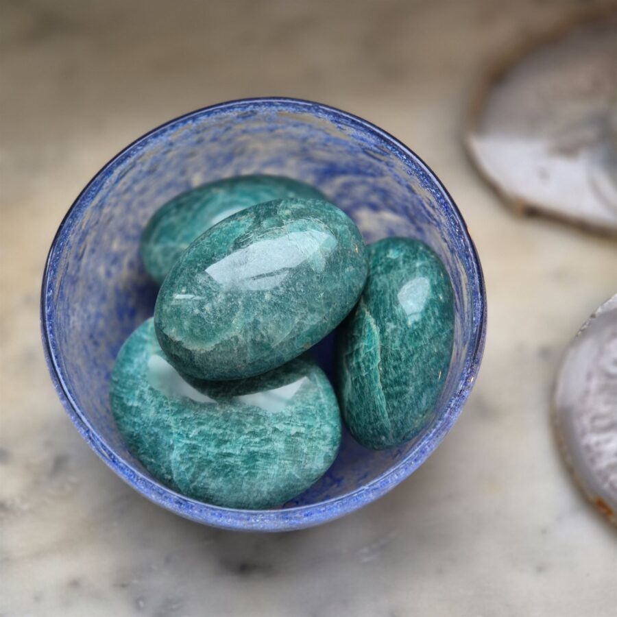 Amazonite Palm Stone