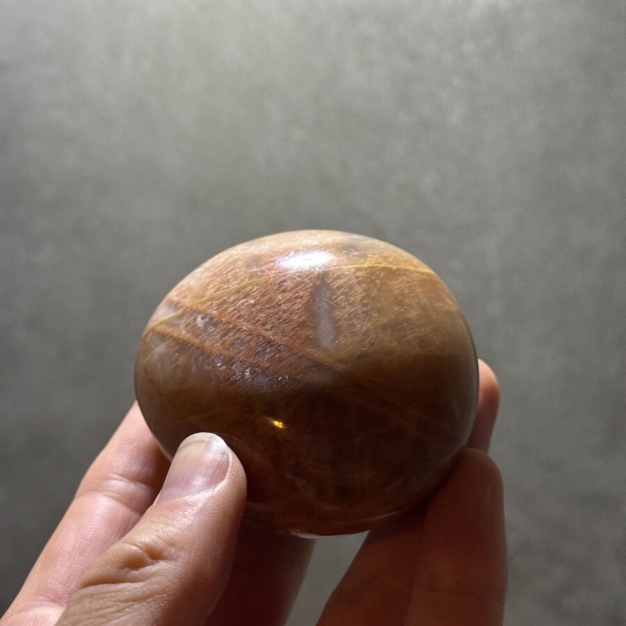 Brown Moonstone Palm Stone